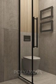 Дизайн туалету 2,66 кв.м від Cтудія дизайну Polyakova. Фото 1