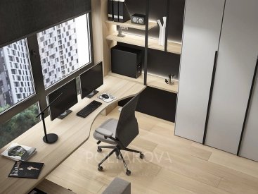 Дизайн робочого кабінету 10,79 кв.м від Cтудія дизайну Polyakova. Фото 1