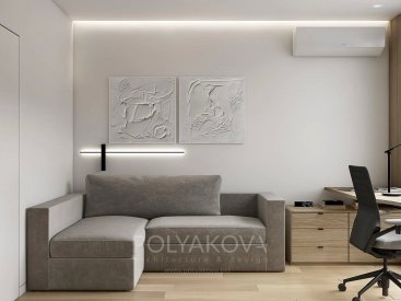 Дизайн робочого кабінету 10,79 кв.м від Cтудія дизайну Polyakova. Фото 4