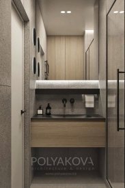 Дизайн туалету 2,66 кв.м від Cтудія дизайну Polyakova. Фото 3