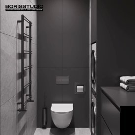 Дизайн туалету 2,52 кв.м від BORISSTUDIO. Фото 1